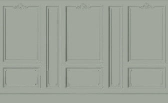 Papier peint Haussmann Vert de gris, XXL, tendance