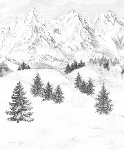 Tapete Berggipfel von Chamonix