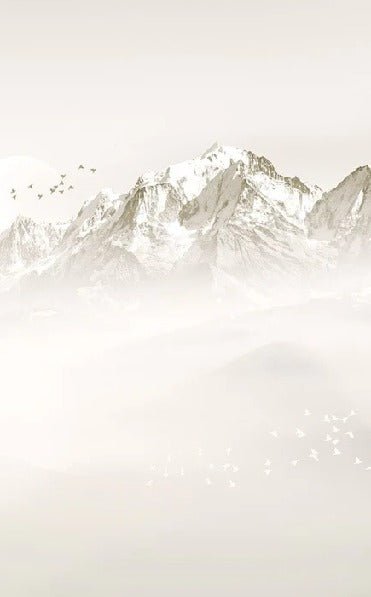 Tapete Nebliger Morgen Mont Blanc