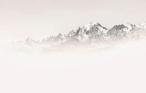 Tapete Nebliger Morgen Mont Blanc