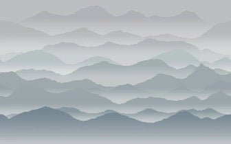 Panorama-Tapete cimes mist