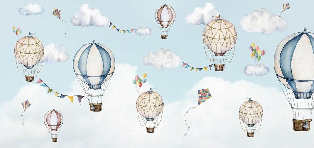 Tapete Flug der Heißluftballons