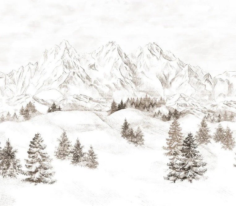 Tapete Bergmassiv der Alpen