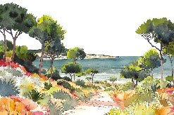 Panorama-Tapete Sommerluft