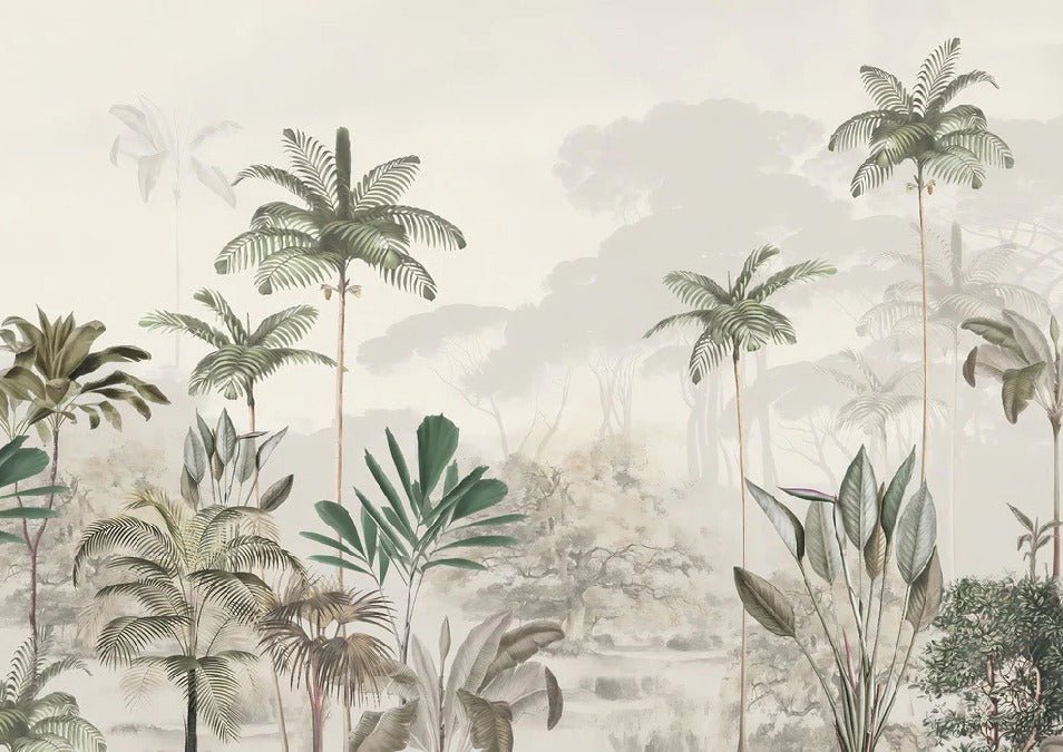 Papier peint panoramique jungle eden vert, XXL, tendance