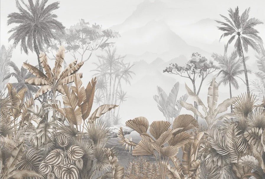 Tapete Trend Tropical Sepia