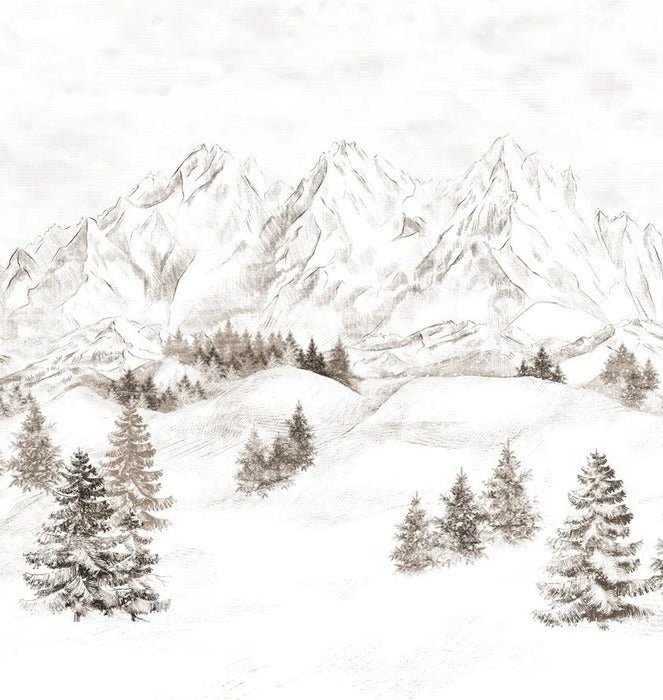 Tapete Bergmassiv der Alpen