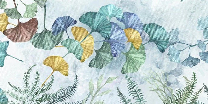 Papier peint panoramique ginkgo biloba japon, XXL, tendance