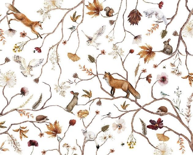 Papier peint enfant forêt aventure, XXL, tendance