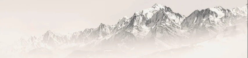 Tapete Mont Blanc im Sepia-Nebel