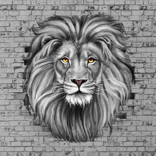 Papier peint Lion sauvage Majestueux, XXL, tendance