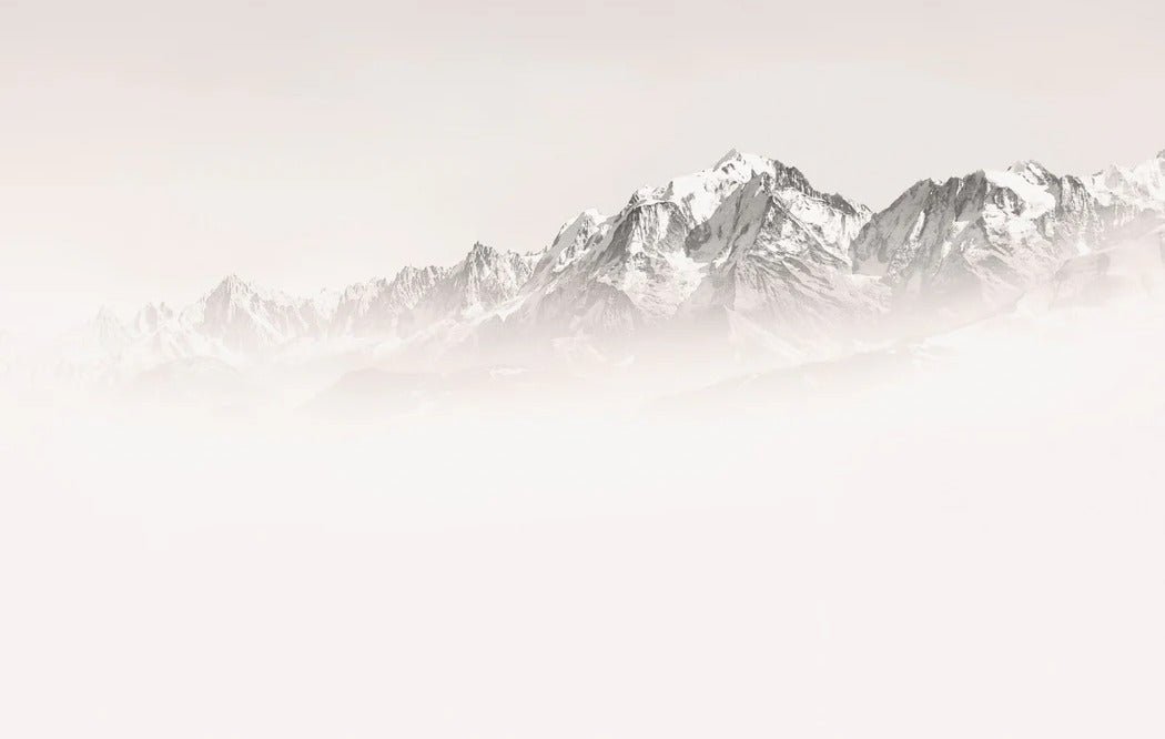 Tapete Nebliger Morgen Mont Blanc