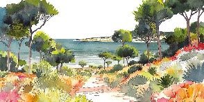 Panorama-Tapete Sommerluft