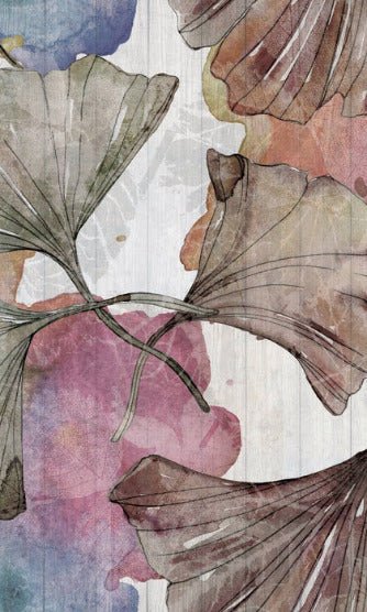 Papier peint panoramique ginkgo Japon Zen, XXL, tendance