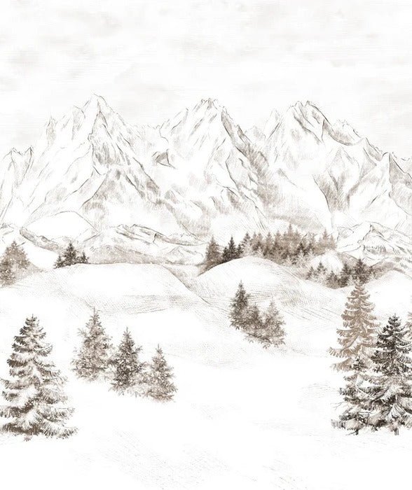 Tapete Bergmassiv der Alpen