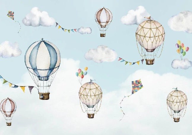 Tapete Flug der Heißluftballons