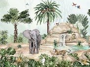 Kindertapete Tierische Oase