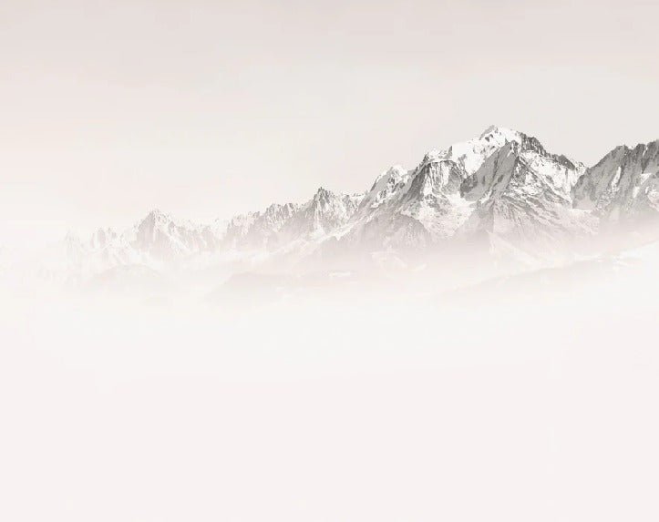 Tapete Nebliger Morgen Mont Blanc