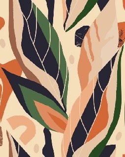 Papier peint mur végétal abstrait, XXL, tendance