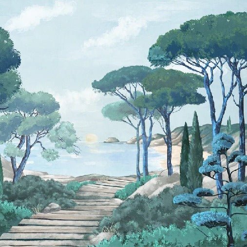 Papier peint balade dans les calanques, XXL, tendance