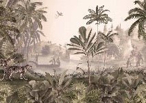 Papier peint jungle haven léopard, XXL, tendance