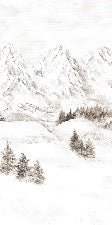 Tapete Bergmassiv der Alpen