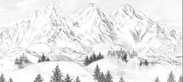 Tapete Berggipfel von Chamonix