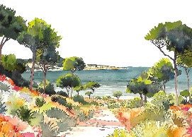 Panorama-Tapete Sommerluft