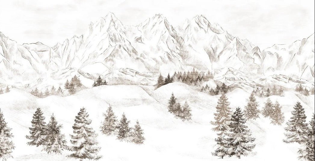 Tapete Bergmassiv der Alpen