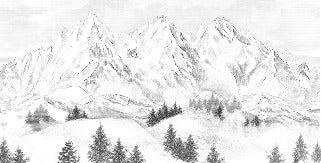 Tapete Berggipfel von Chamonix
