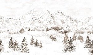 Tapete Bergmassiv der Alpen