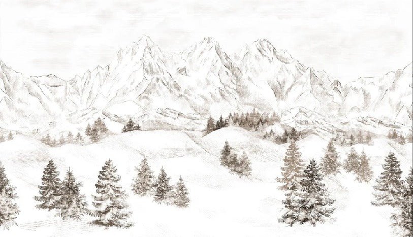 Tapete Bergmassiv der Alpen