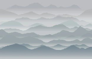 Panorama-Tapete cimes mist