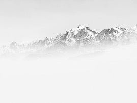 Papier peint matin brumeux Mont Blanc, XXL, tendance