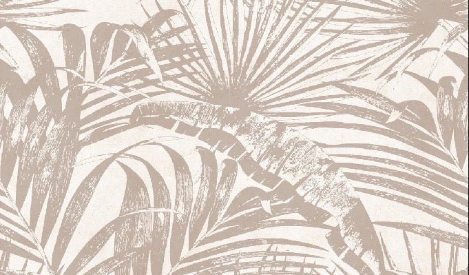 Monochrome Tapete Dschungel Blatt