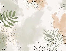 Panorama-Tapete Aquarell Pflanzen