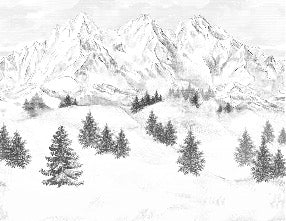 Tapete Berggipfel von Chamonix