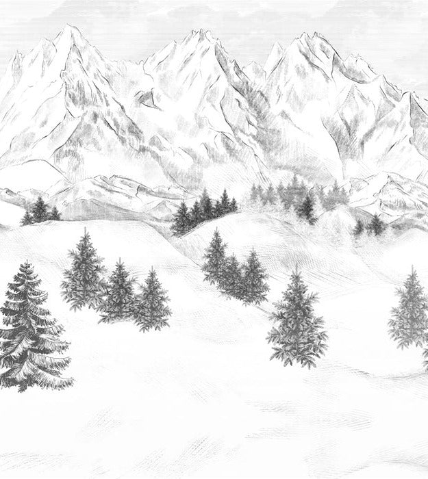 Tapete Berggipfel von Chamonix
