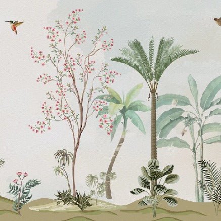 Tapete Chinoiserie Dschungel