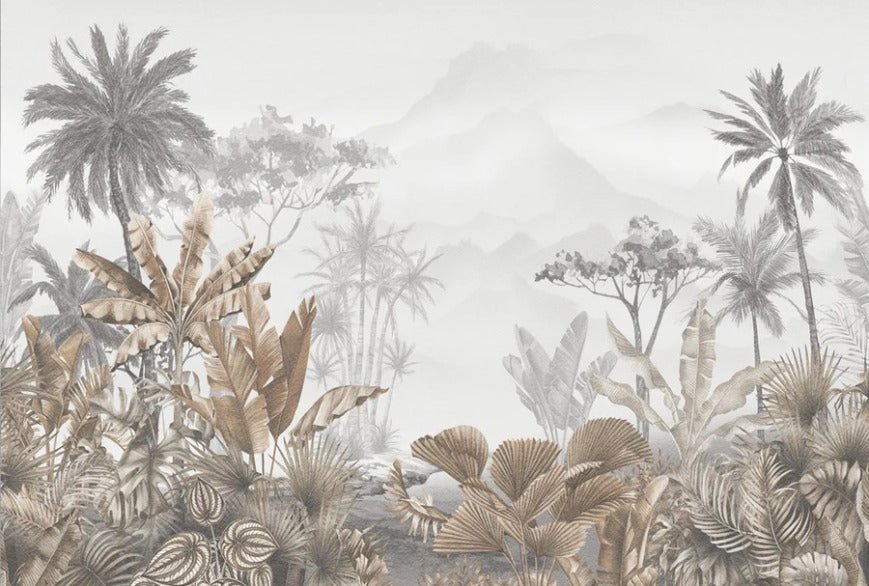 Tapete Trend Tropical Sepia