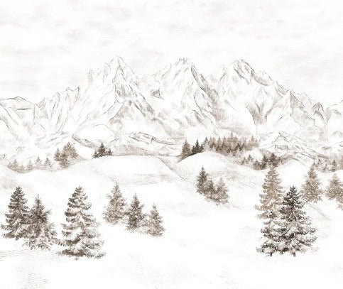 Tapete Bergmassiv der Alpen