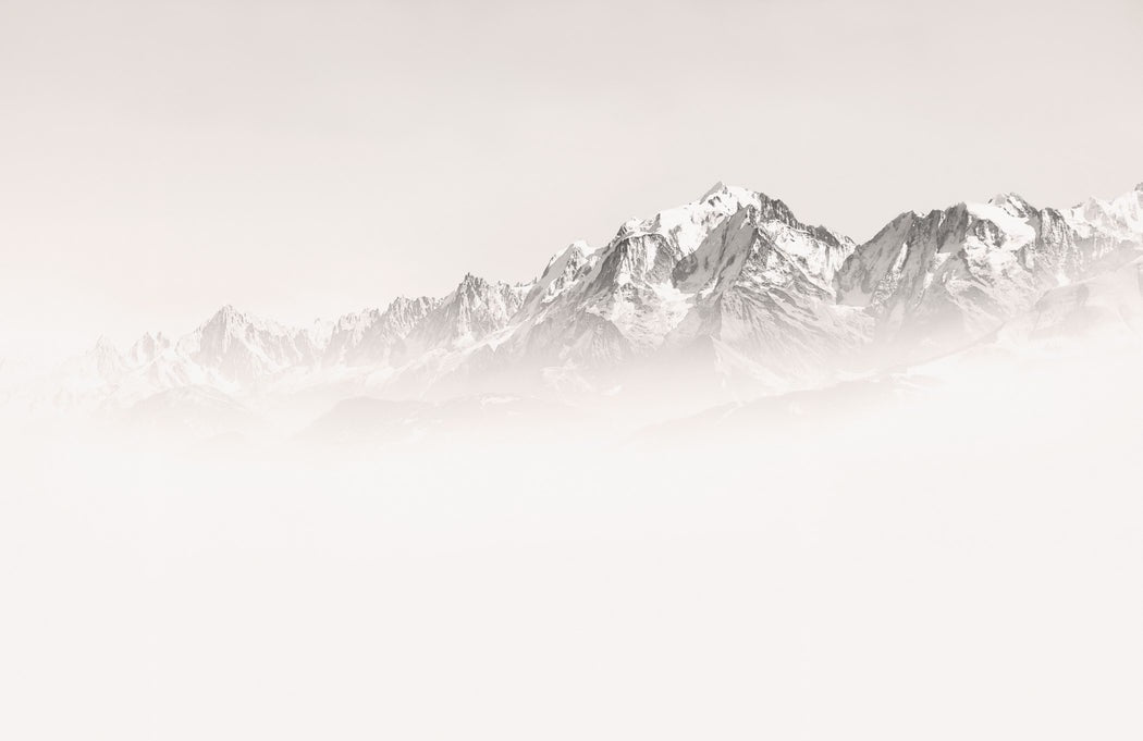Tapete Nebliger Morgen Mont Blanc