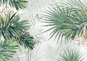 Natur-Panorama-Tapete green palm