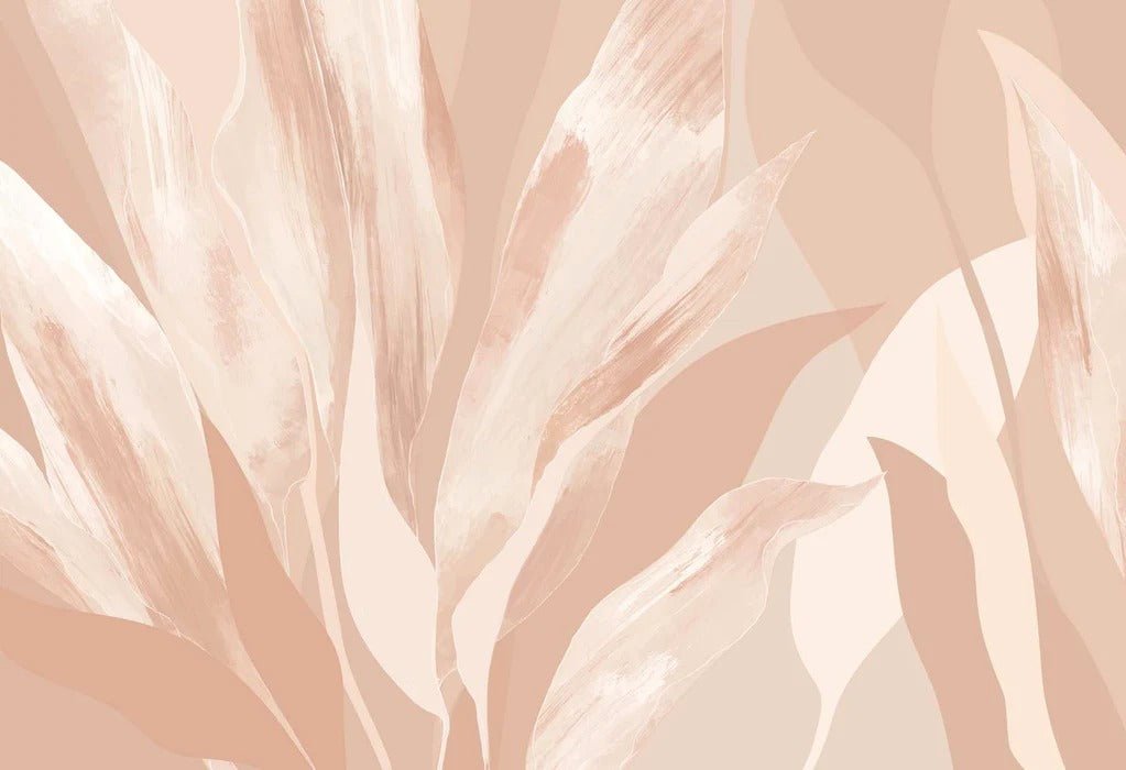 Tapete Blumenstoff nude