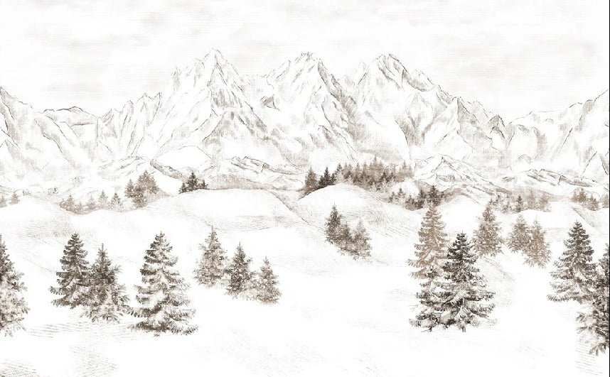 Tapete Bergmassiv der Alpen