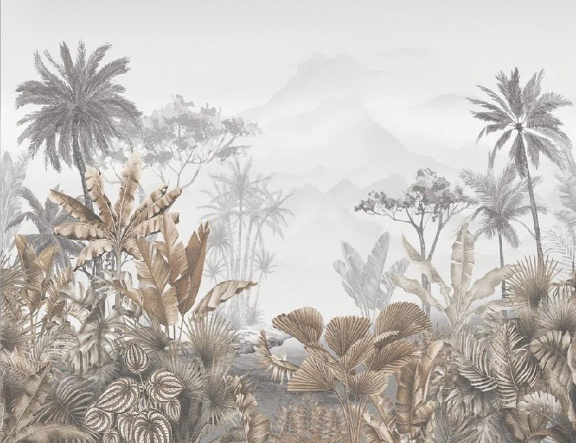 Tapete Trend Tropical Sepia