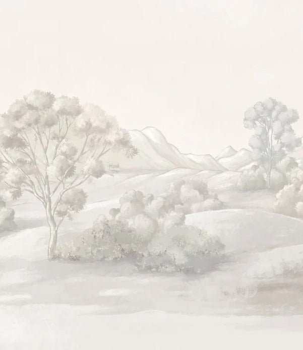 Papier peint paysage poétique sépia, XXL, tendance