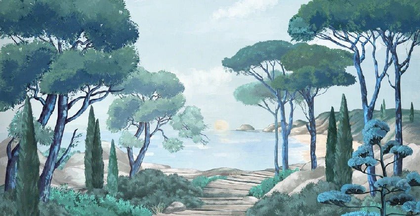 Papier peint balade dans les calanques, XXL, tendance