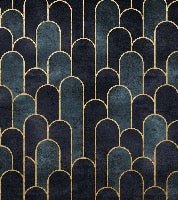 Papier peint toilette dark blue chic, XXL, tendance