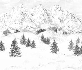 Tapete Berggipfel von Chamonix